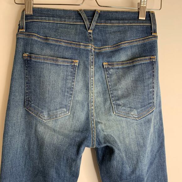 Veronica Beard Danni High-Rise-Kick-Flare Blue Jean Apollo Womens 25/0 - Picture 10 of 16